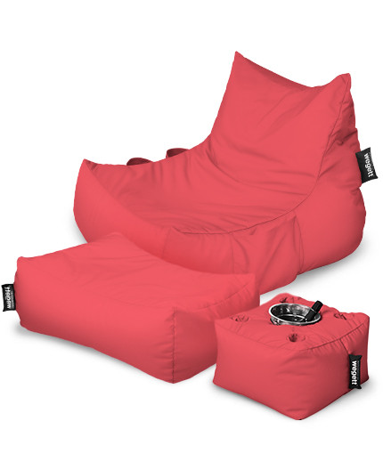 Sitzsäcke SUPER SET Lounge XXL mit Taschen | Wegett