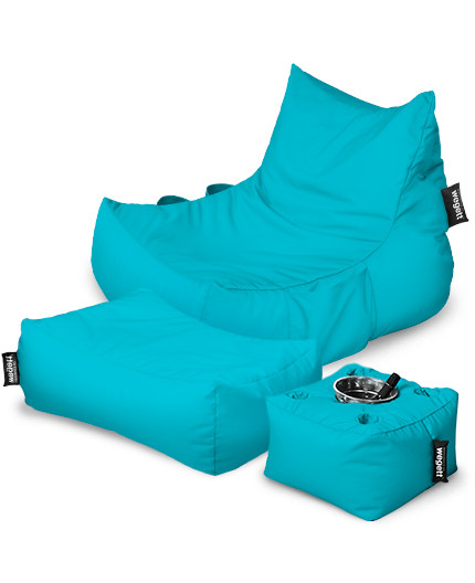 Sedací vak SUPER SET Lounge XXL s vreckami | Wegett