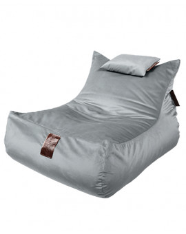 Sedací vak Lounge XXL Luxury Silver | Wegett