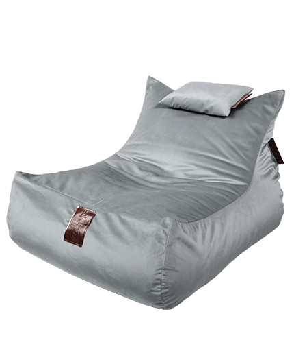 Sedací vak Lounge XXL Luxury Silver | Wegett