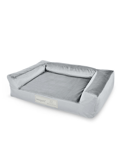 Hundebett Luxury Silver