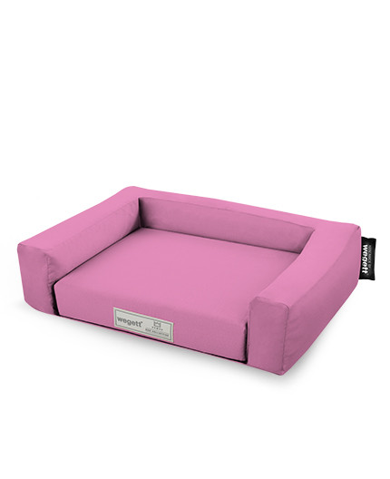 Hundebett Einfarbig Pink