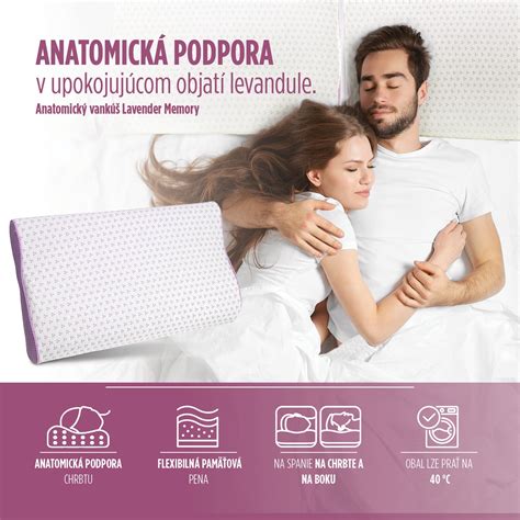 Anatomický vankúš z pamäťovej peny